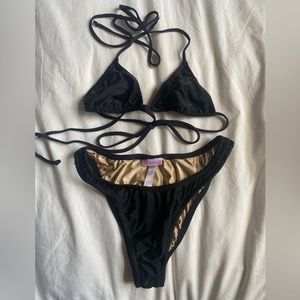 Rosemilk Black Bikini Set Small and Medium